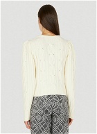 Cable Knit Jumper in White