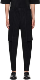 HOMME PLISSÉ ISSEY MIYAKE Black Elasticized Cargo Pants