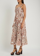Needle & Thread Leopard-print Chiffon Midi Dress