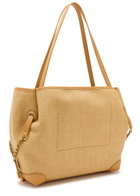 Chloe Clover Logo-embroidered Raffia Tote bag - Brown - One Size