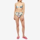 Oceanus Women's Ana Embelished Palma Print Bikini Top in La Palma