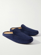 Tod's - Gommino Suede Slippers - Blue