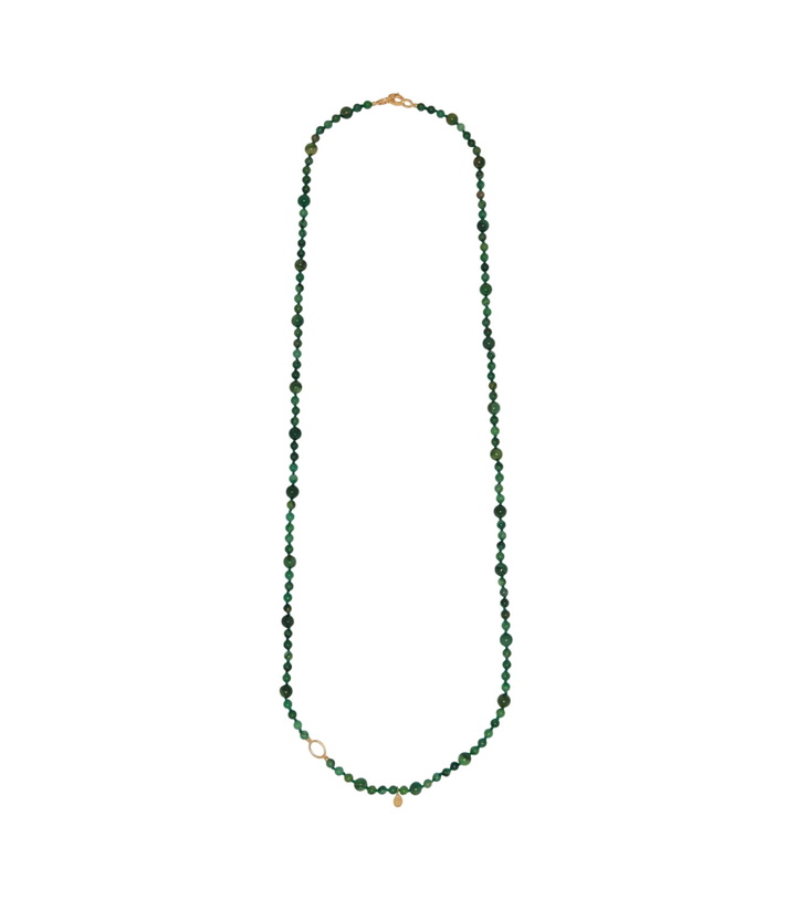 Photo: Toteme Inifinity beaded necklace with jade