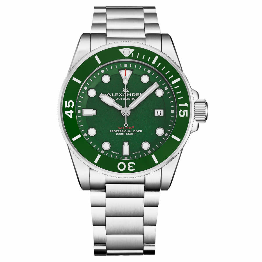 Alexander Alexander 2 Automatic Green Dial Mens Watch A520-04