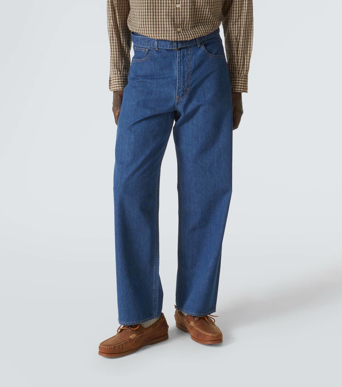 Auralee Belted straight jeans