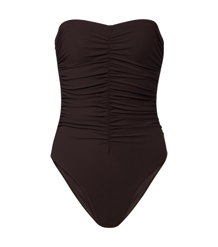 Photo: Karla Colletto Ruched bandeau swimsuit