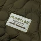 Moncler Genius x Salehe Bembury Padded Shirt in Dark Green