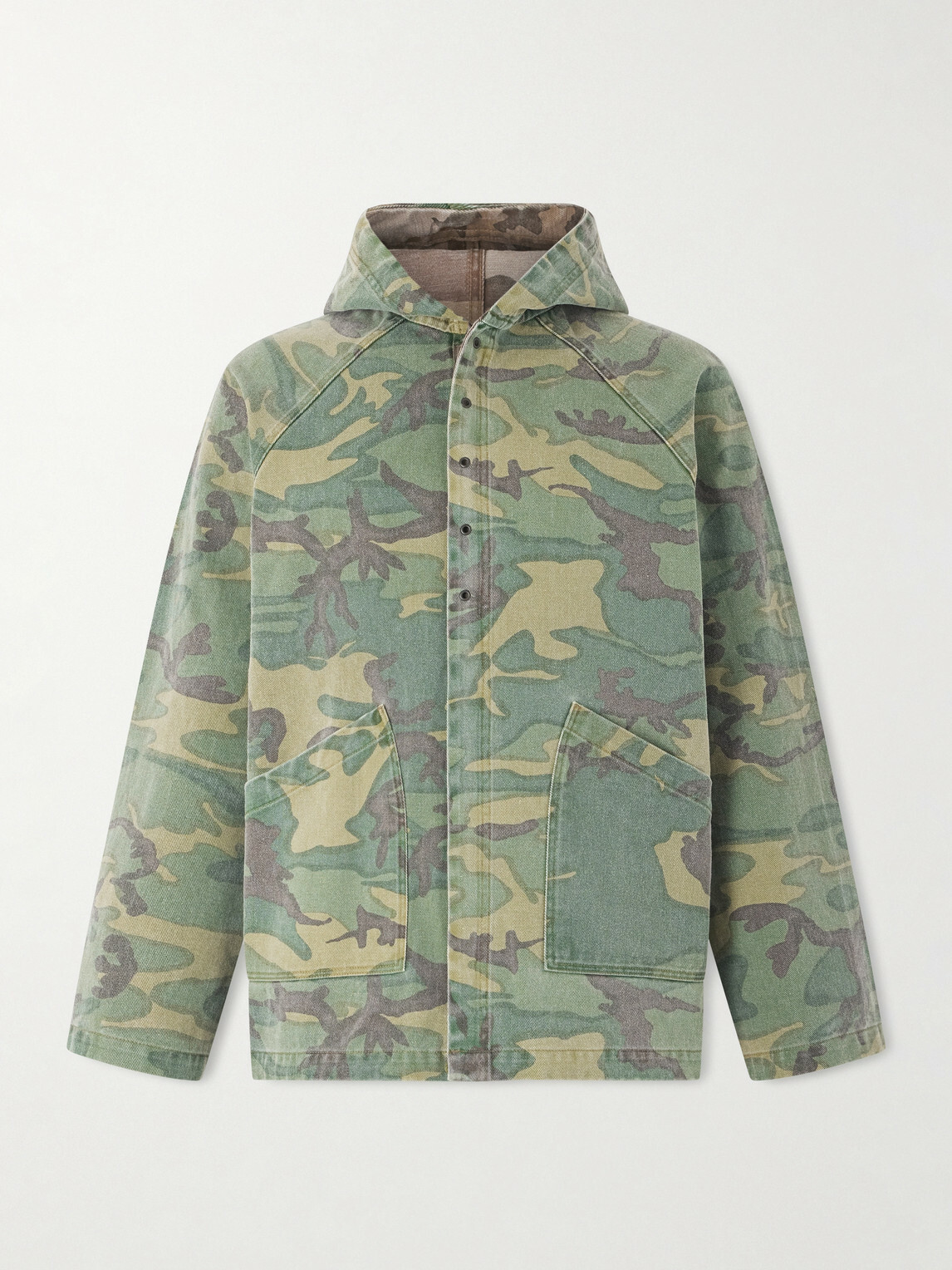 Needles - Reversible Camouflage-Print Cotton-Twill Hooded Jacket - Green