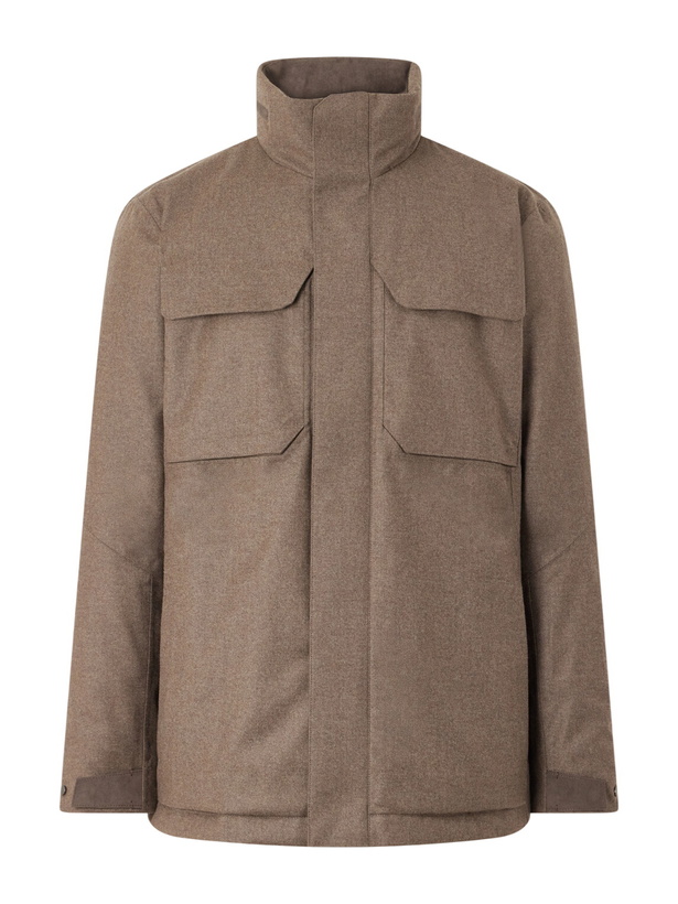 Photo: SEASE - Padded Wool and Cashmere-Blend Jacket - Brown