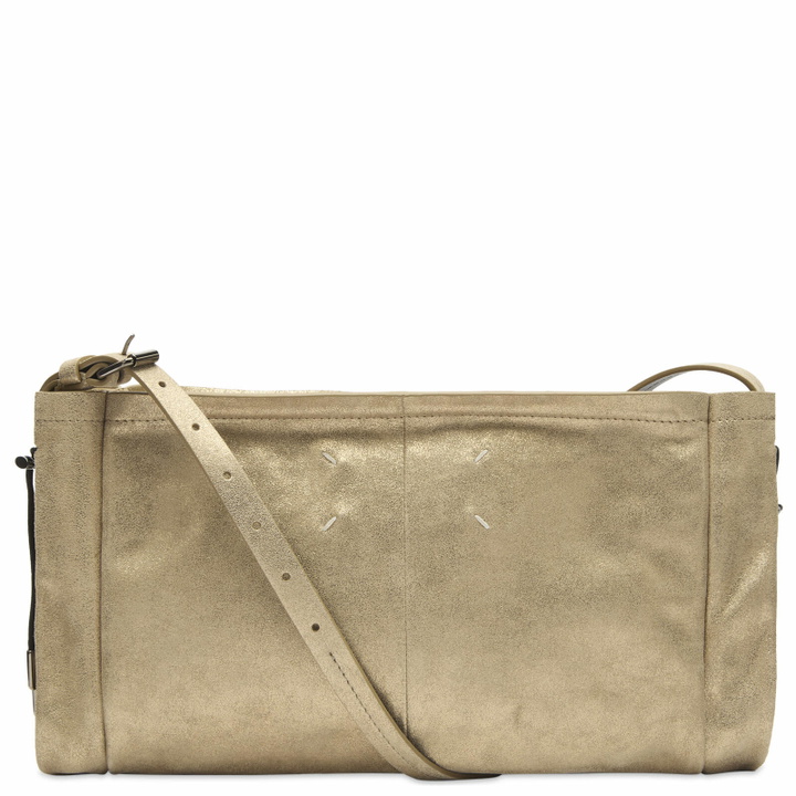 Photo: Maison Margiela Women's Horizontal Baguette Bag in Cream Gold 