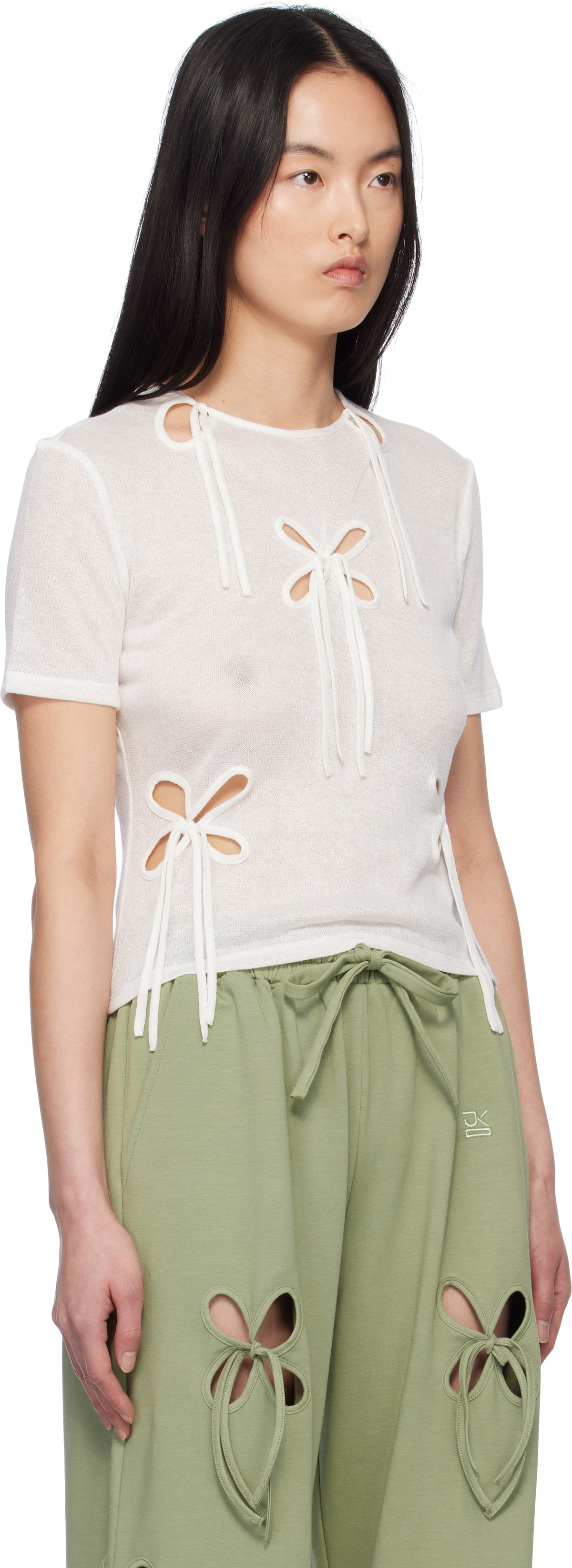 J.Kim White Petal T-shirt