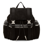 AMIRI Black Suede Rucksack Backpack