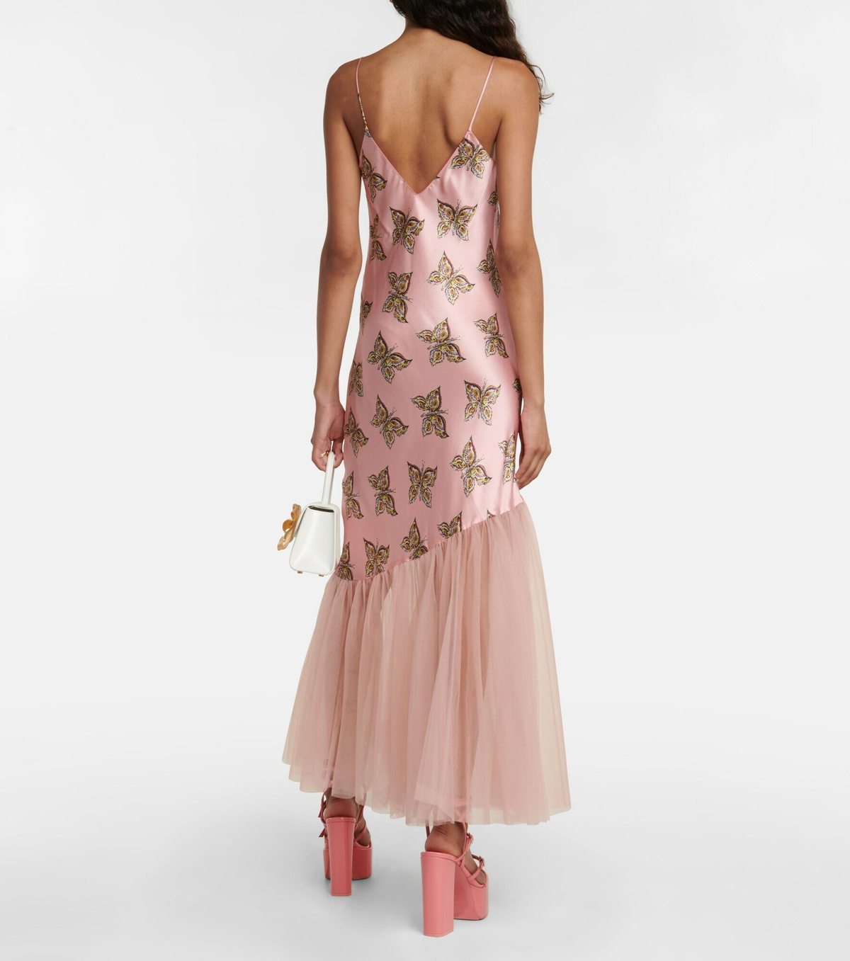 Rodartedresses Rodarte - Printed silk satin and tulle dress Rodarte