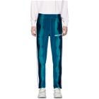 Palm Angels Blue Chenille Tie-Dye Lounge Pants