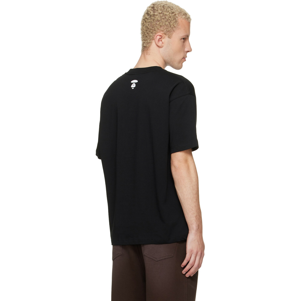 AAPE by A Bathing Ape Black Logo Patch T-shirt