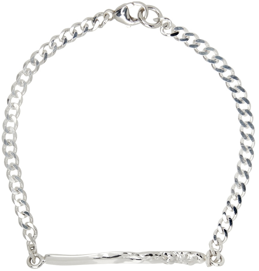 Faris SSENSE Exclusive Silver Roca ID Bracelet Faris