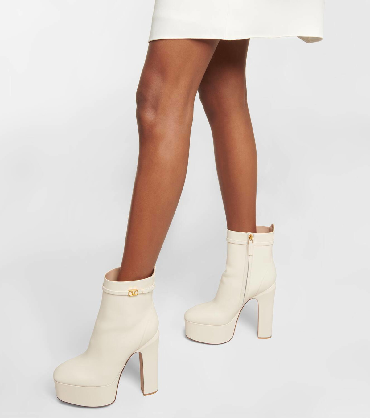 Valentino Garavani Tan-Go leather platform ankle boots Valentino