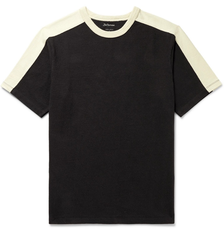 Photo: Bellerose - Striped Cotton-Jersey T-Shirt - Black