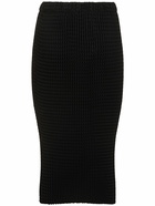 ISSEY MIYAKE Pleated Midi Skirt