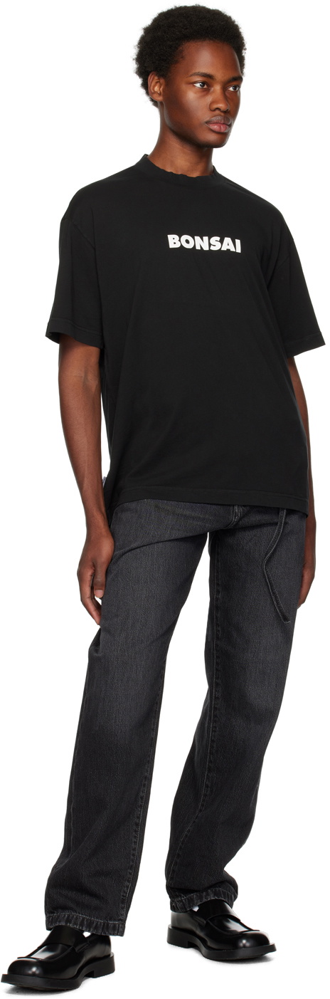 Bonsai Black Printed T-Shirt