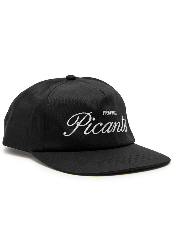 Photo: Picante Fratelli Logo-embroidered Cotton cap - Black - One Size