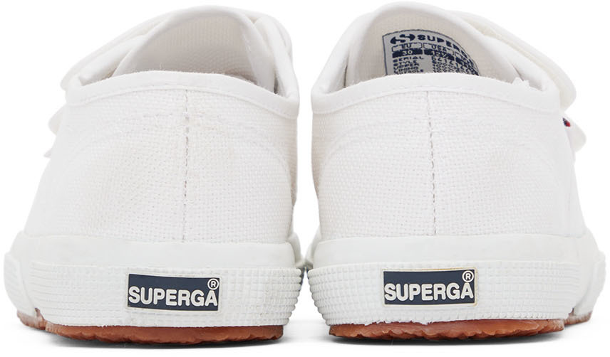 Superga Kids White Classic Velcro Sneakers Superga