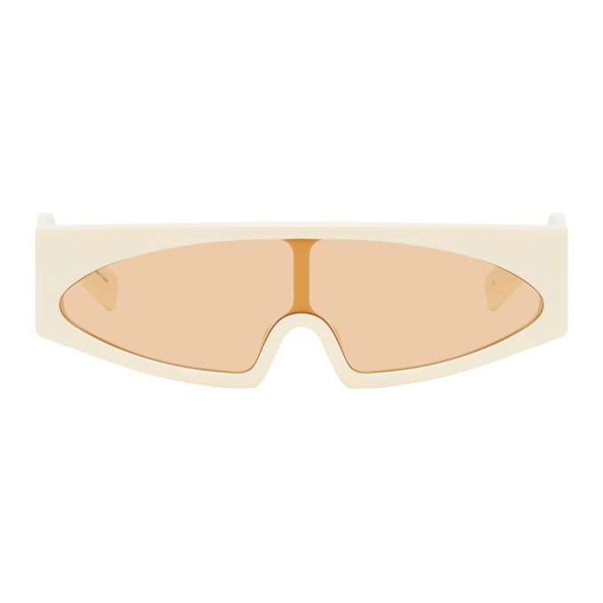 Photo: Rick Owens Off-White and Orange Kiss Sunglasses