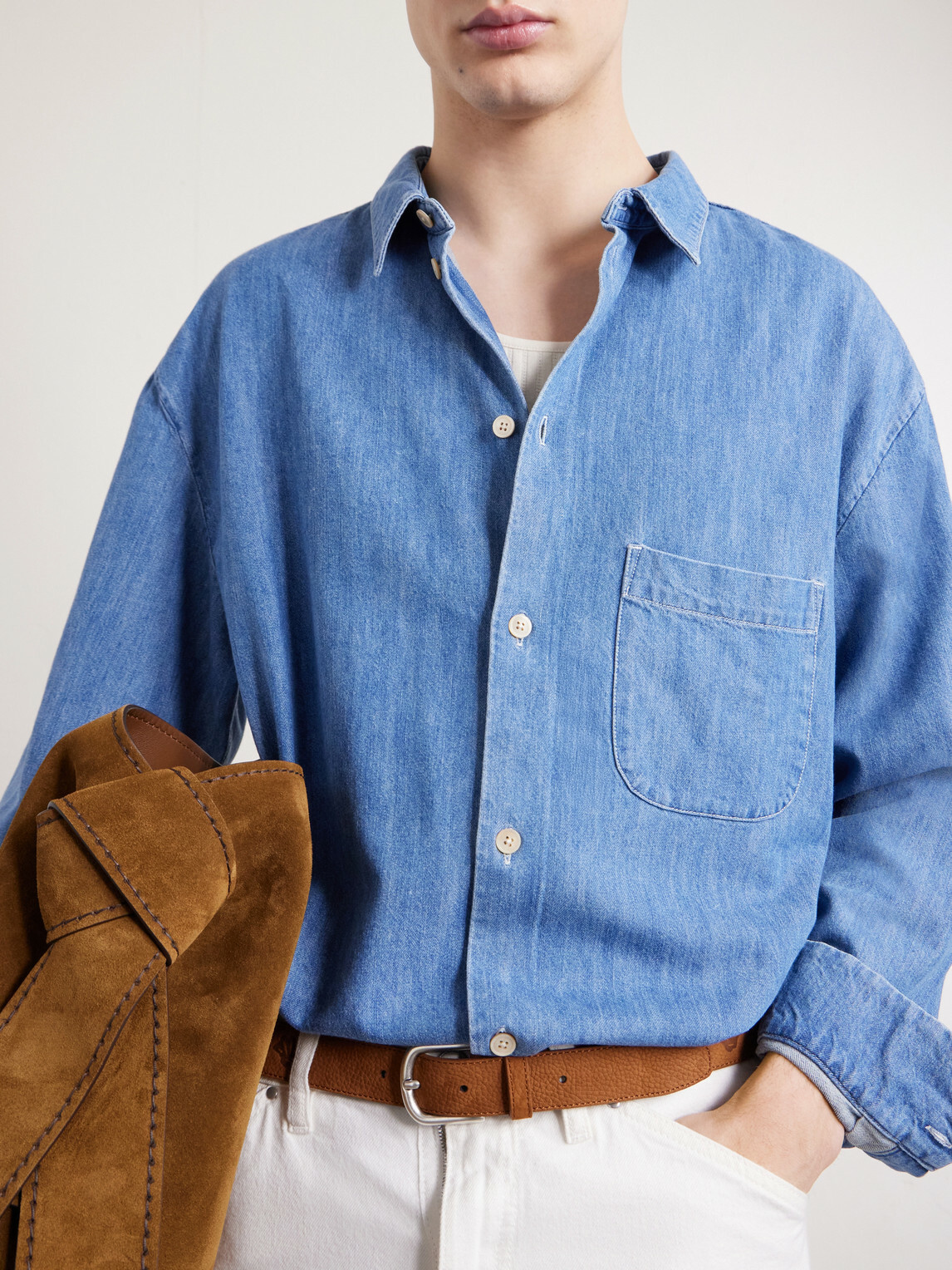A Kind Of Guise - Gusto Cotton-Blend Denim Shirt - Blue