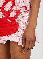 Ruffle Trim Mini Skirt in Pink