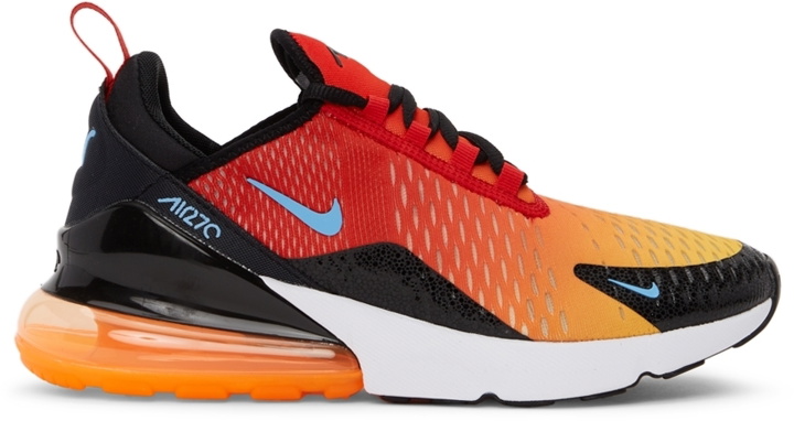 Photo: Nike Red & Yellow Air Max 270 Sunset Sneakers