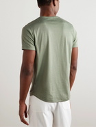 Loro Piana - Silk and Cotton-Blend T-Shirt - Green