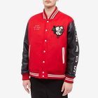 Undercover Men's Chaos Balance Varsity Jacket in Red