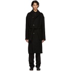 Lemaire Black Kaftan Coat