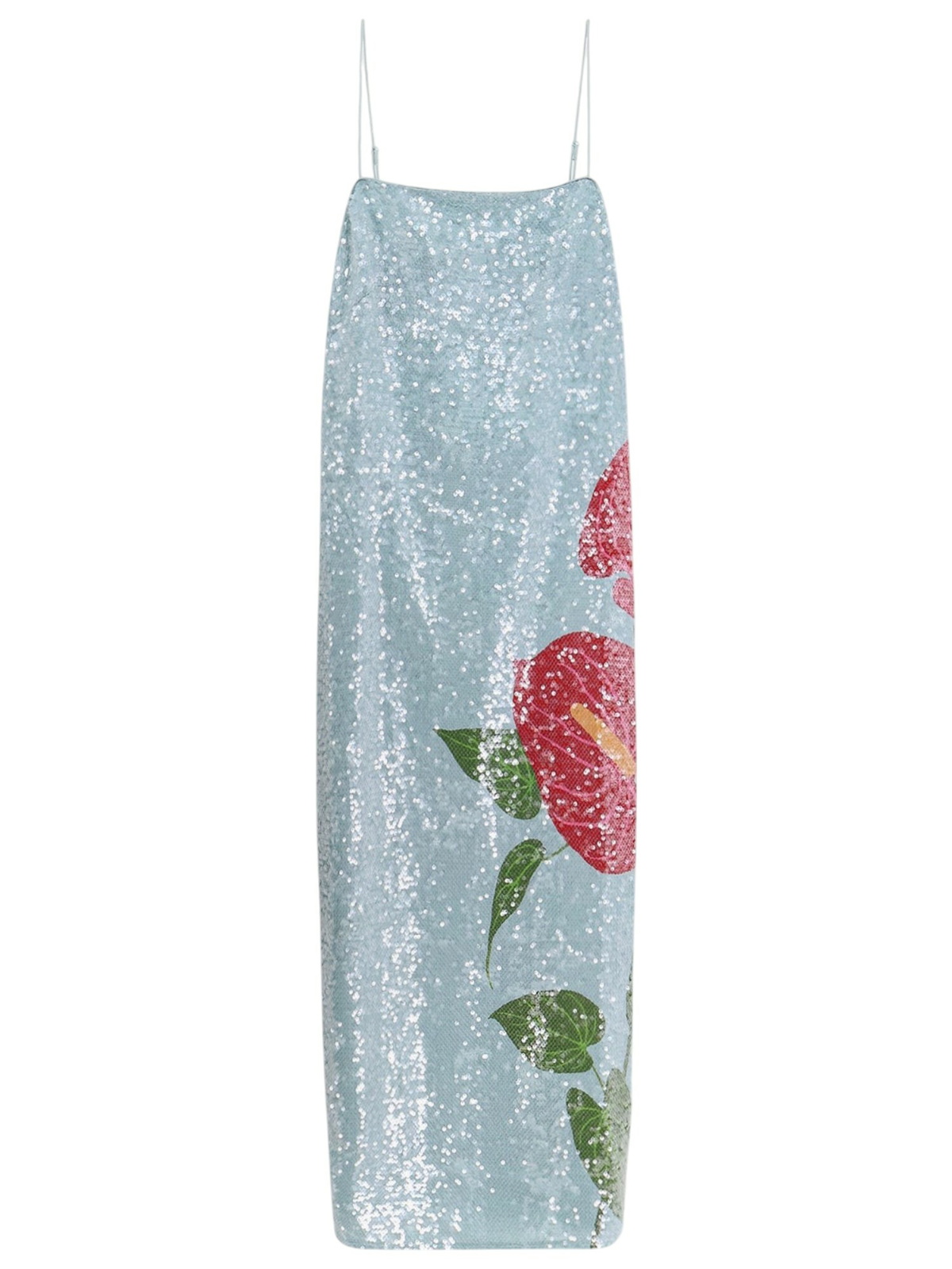 anthurium flowers blue slip maxi dress Farm Rio Multicolor Womens Long Dress Farm Rio flutter sleeve gown Zapaka Women Fashion Swing Final Clearance:This Item cannot be returned or refunded
