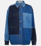 See By Chloe - Patchwork denim shirt