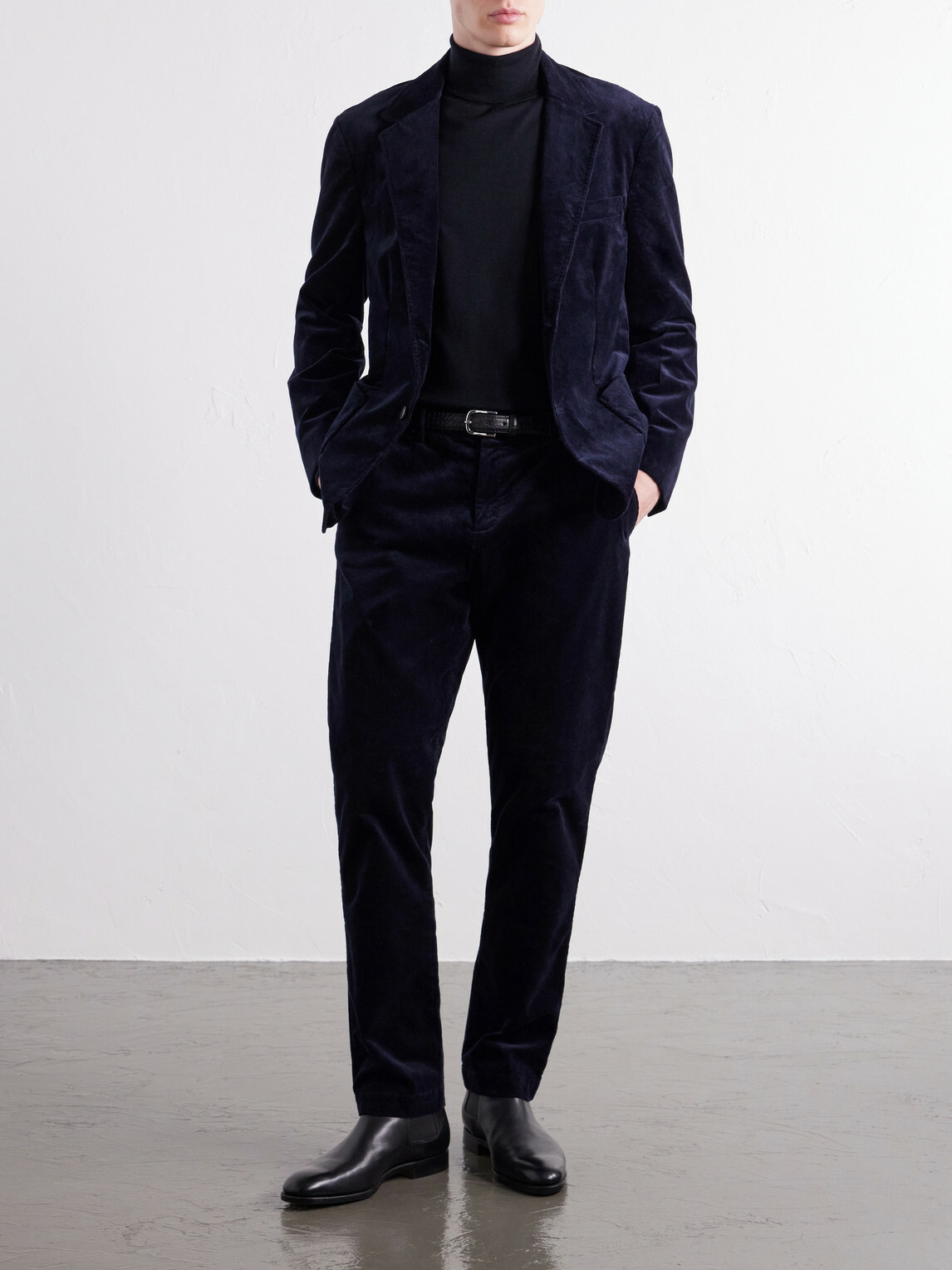 Sunspel - Cotton-Blend Corduroy Blazer - Blue