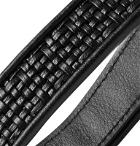 Ermenegildo Zegna - Pelle Tessuta Leather Key Fob - Black