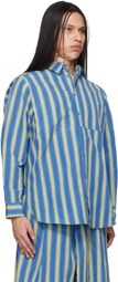 Toogood Blue & Green 'The Clown' Shirt