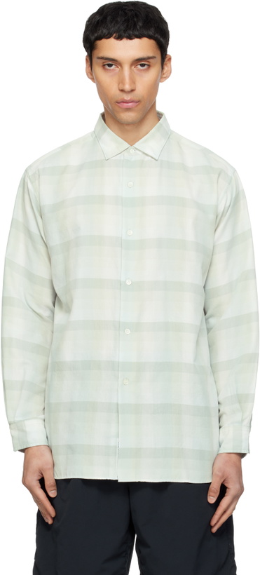 Photo: nanamica Green Regular Collar Wind Shirt