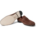 Canali - Suede Penny Loafers - Men - Brown