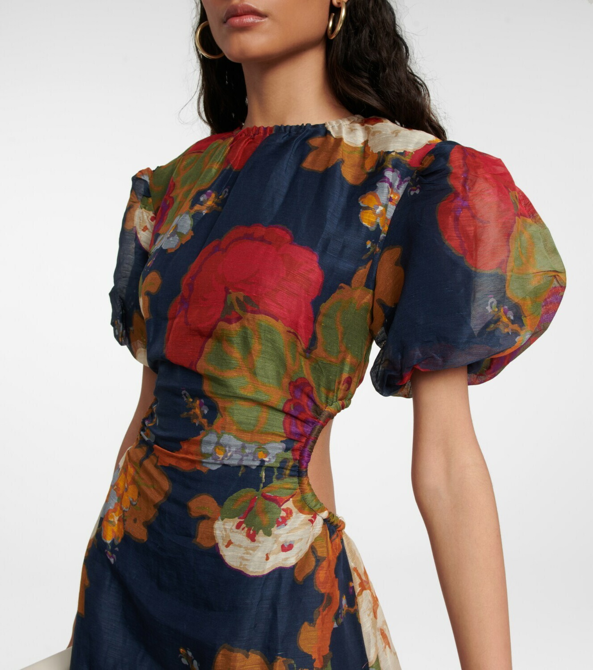 SIR - Bonita floral silk and linen maxi dress SIR.