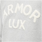 Armor-Lux Men's Flocked Logo Crew Sweat in Slate