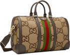 Gucci Beige Jumbo GG Travel Bag