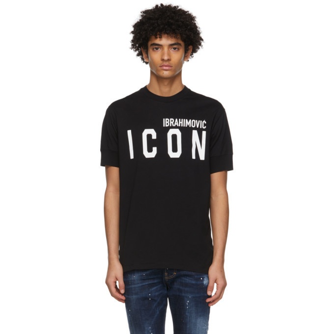 Photo: Dsquared2 Black Ibrahimovic Edition Icon T-Shirt