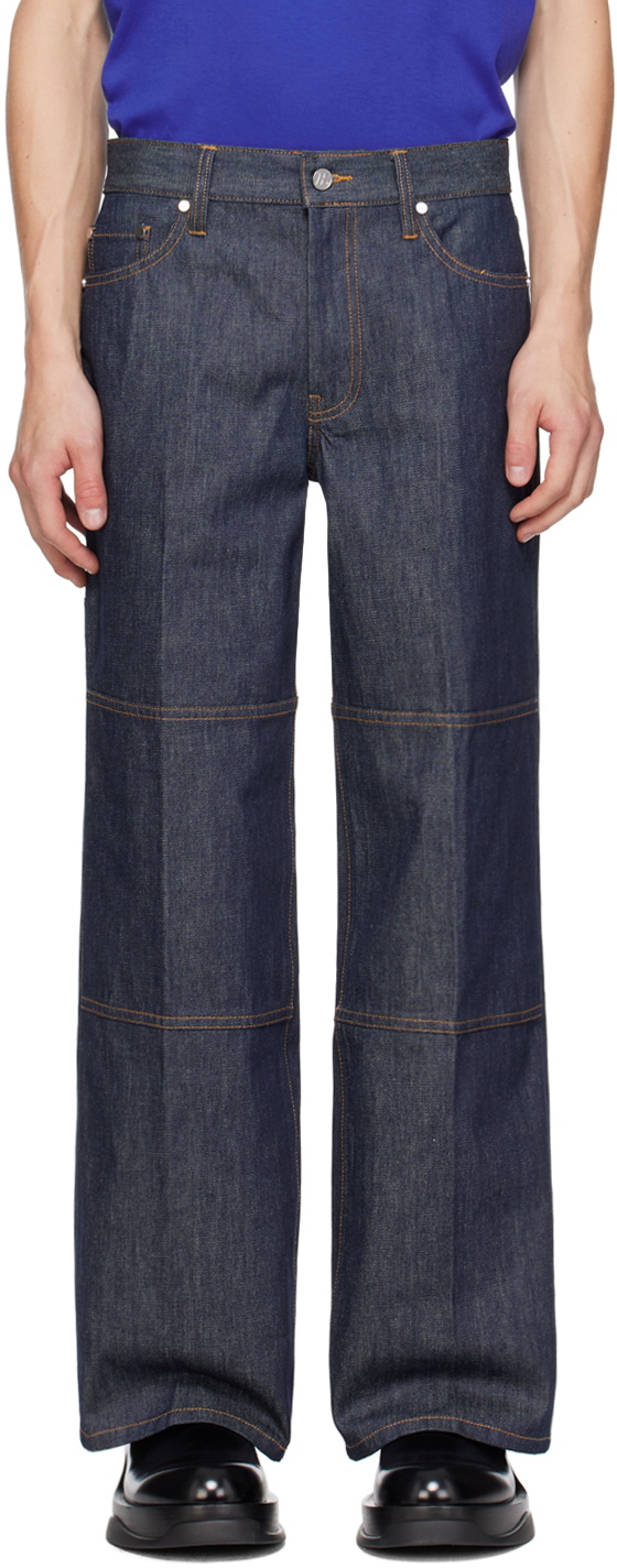 Helmut Lang Indigo Zip Carpenter Jeans Helmut Lang