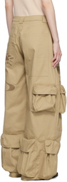 Collina Strada Beige Garden Cargo Pants