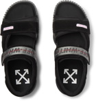 Off-White - Oddsy Suede and Rubber Sandals - Black