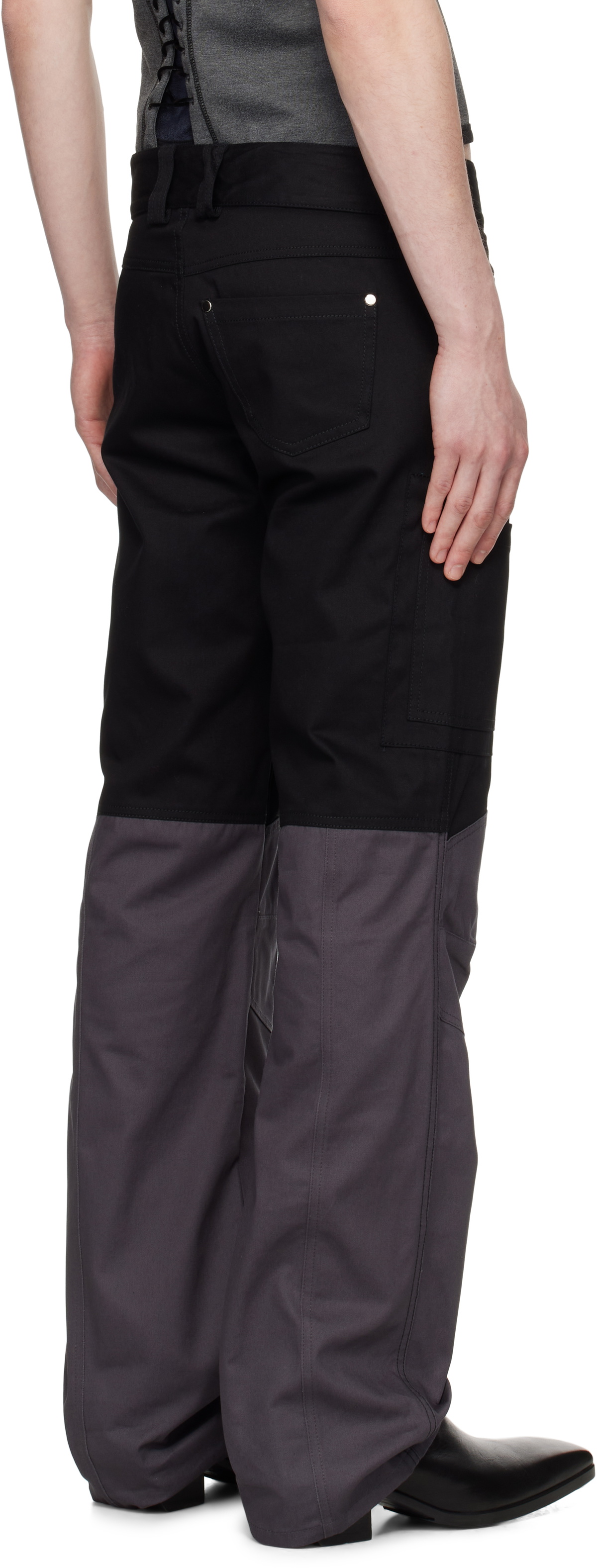 GmbH Black & Gray Wolfgang Trousers