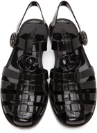 Gucci Black Double G Sandals