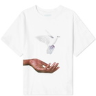 3.Paradis Women's Hand Dove T-Shirt in White